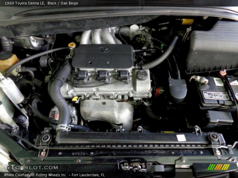 Black / Oak Beige 1999 Toyota Sienna LE