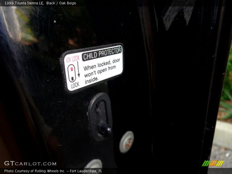 Black / Oak Beige 1999 Toyota Sienna LE