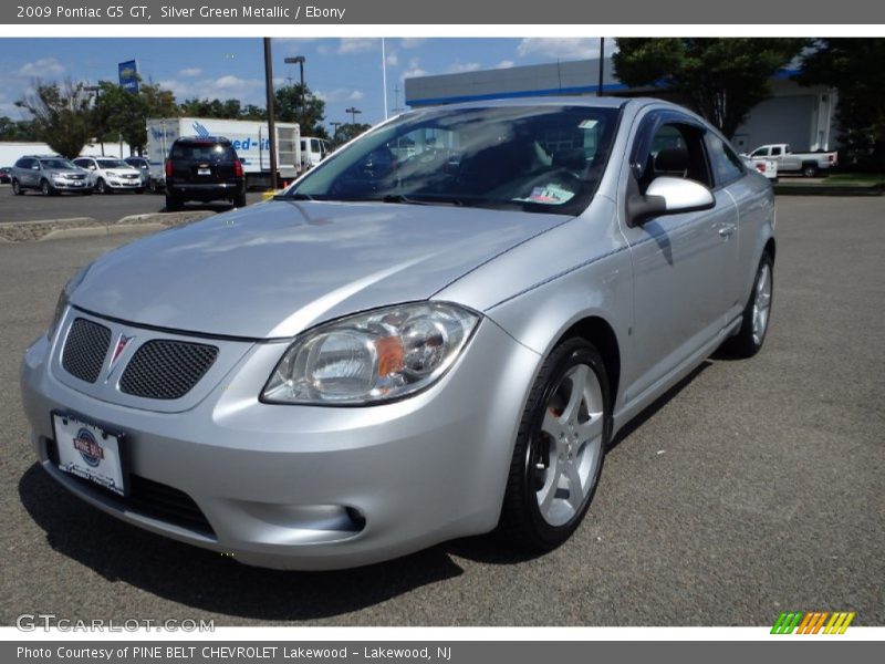 Silver Green Metallic / Ebony 2009 Pontiac G5 GT