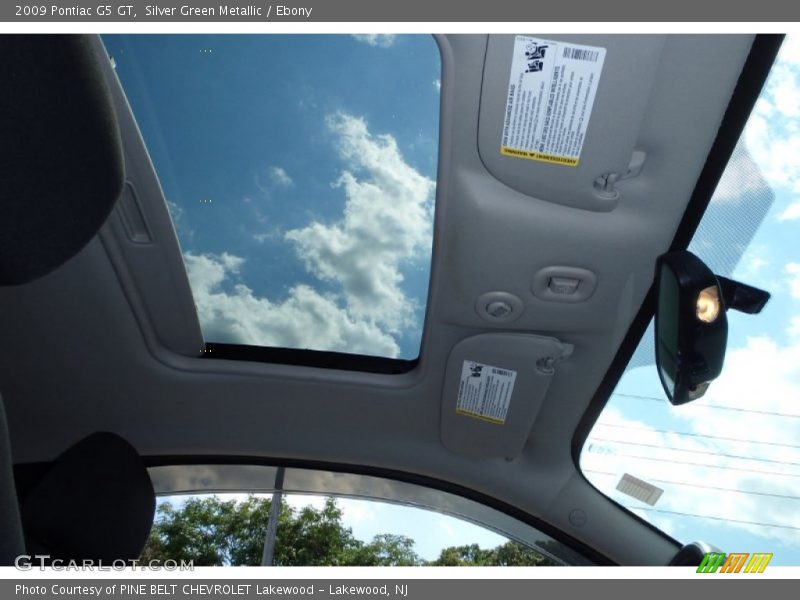 Silver Green Metallic / Ebony 2009 Pontiac G5 GT