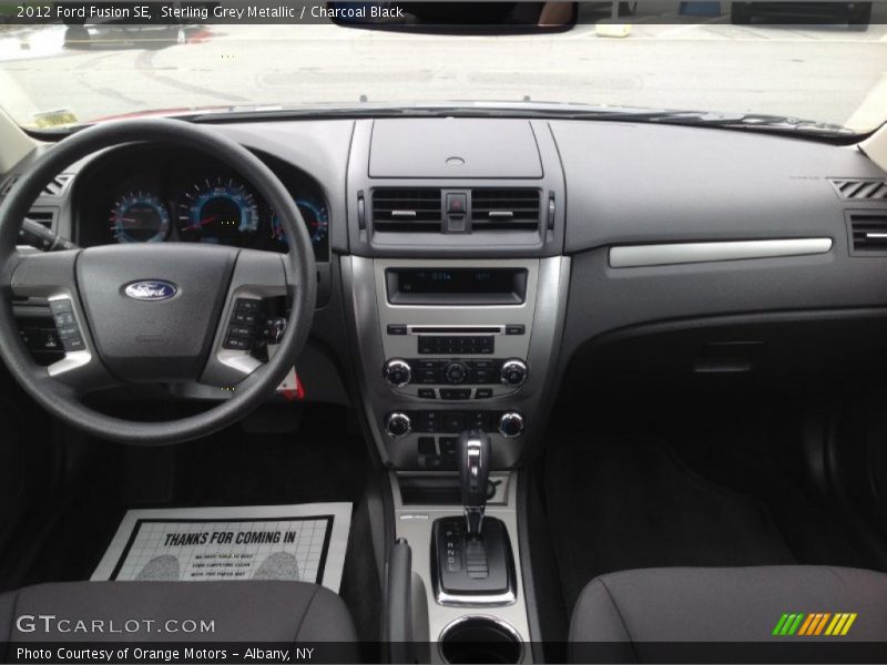 Sterling Grey Metallic / Charcoal Black 2012 Ford Fusion SE