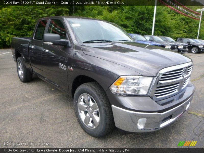 Granite Crystal Metallic / Black/Diesel Gray 2014 Ram 1500 SLT Quad Cab 4x4