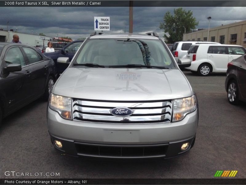 Silver Birch Metallic / Camel 2008 Ford Taurus X SEL