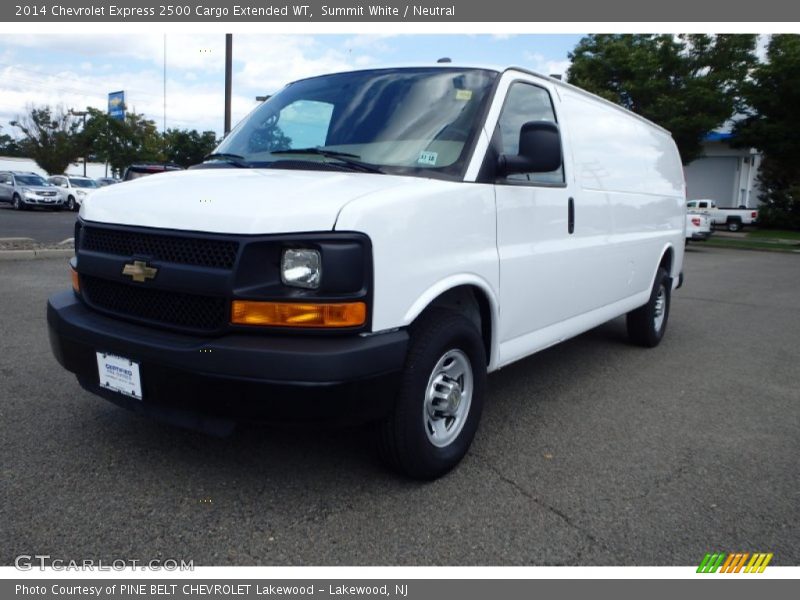 Summit White / Neutral 2014 Chevrolet Express 2500 Cargo Extended WT