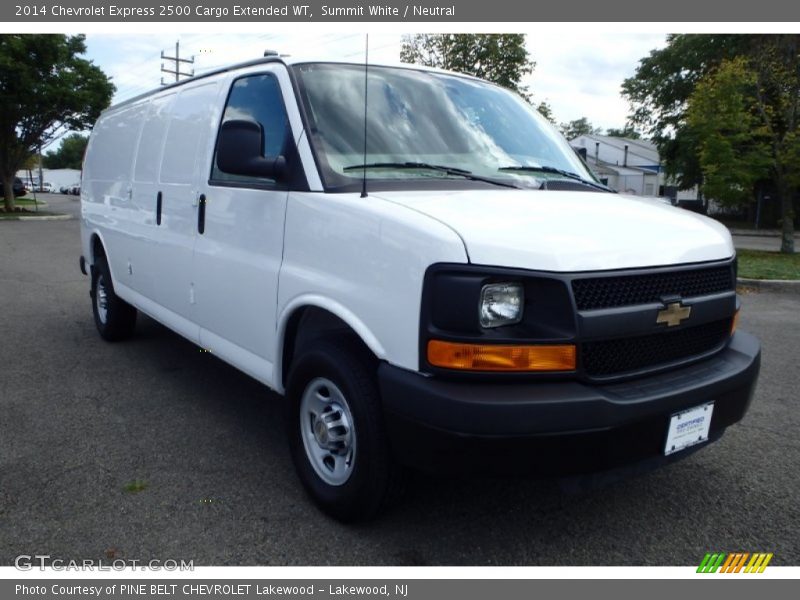 Summit White / Neutral 2014 Chevrolet Express 2500 Cargo Extended WT