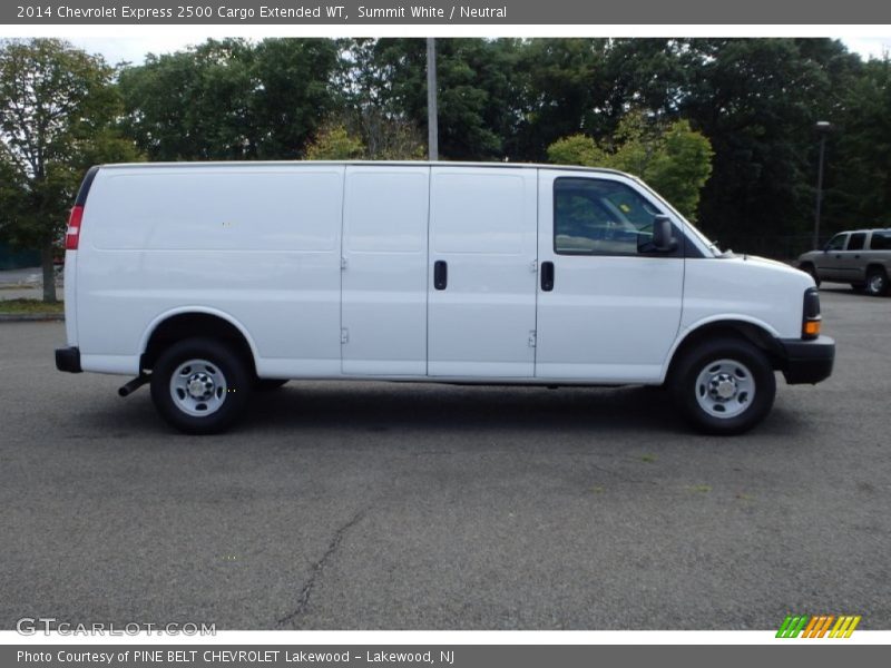 Summit White / Neutral 2014 Chevrolet Express 2500 Cargo Extended WT
