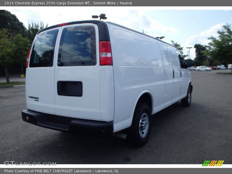 Summit White / Neutral 2014 Chevrolet Express 2500 Cargo Extended WT