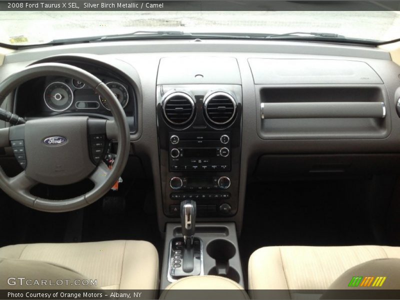 Silver Birch Metallic / Camel 2008 Ford Taurus X SEL