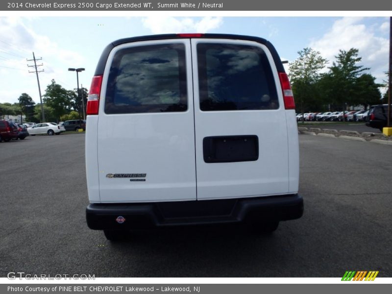Summit White / Neutral 2014 Chevrolet Express 2500 Cargo Extended WT