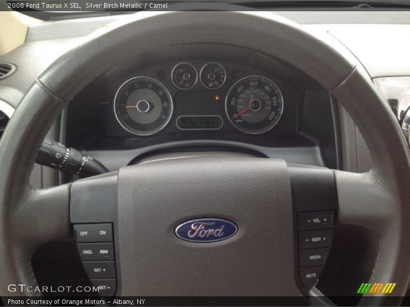 Silver Birch Metallic / Camel 2008 Ford Taurus X SEL
