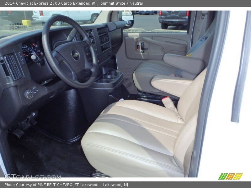 Summit White / Neutral 2014 Chevrolet Express 2500 Cargo Extended WT