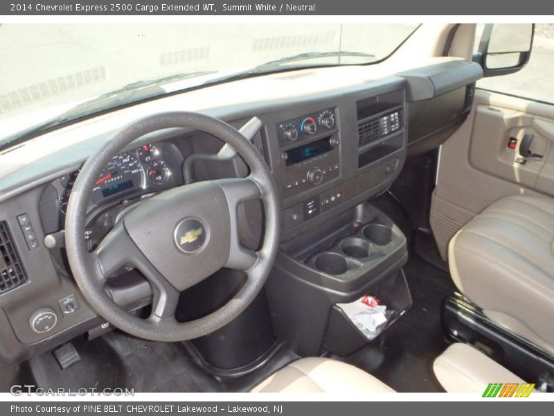 Summit White / Neutral 2014 Chevrolet Express 2500 Cargo Extended WT