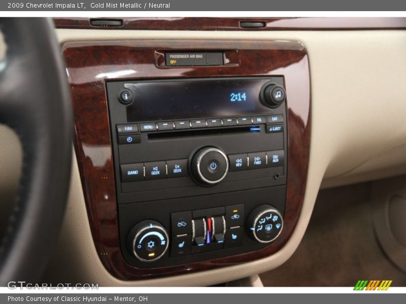 Gold Mist Metallic / Neutral 2009 Chevrolet Impala LT