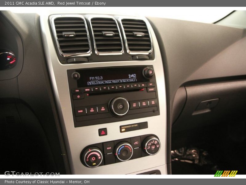 Red Jewel Tintcoat / Ebony 2011 GMC Acadia SLE AWD