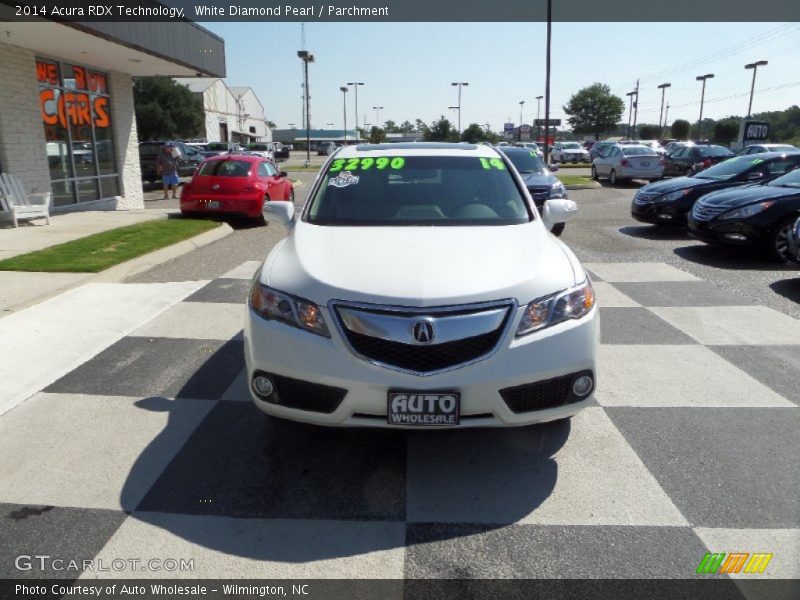 White Diamond Pearl / Parchment 2014 Acura RDX Technology
