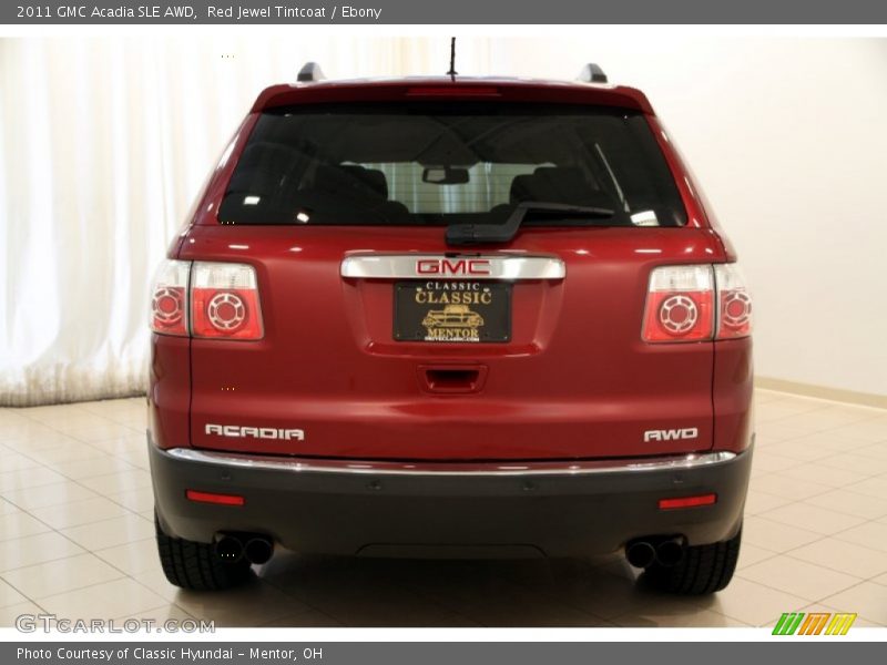 Red Jewel Tintcoat / Ebony 2011 GMC Acadia SLE AWD