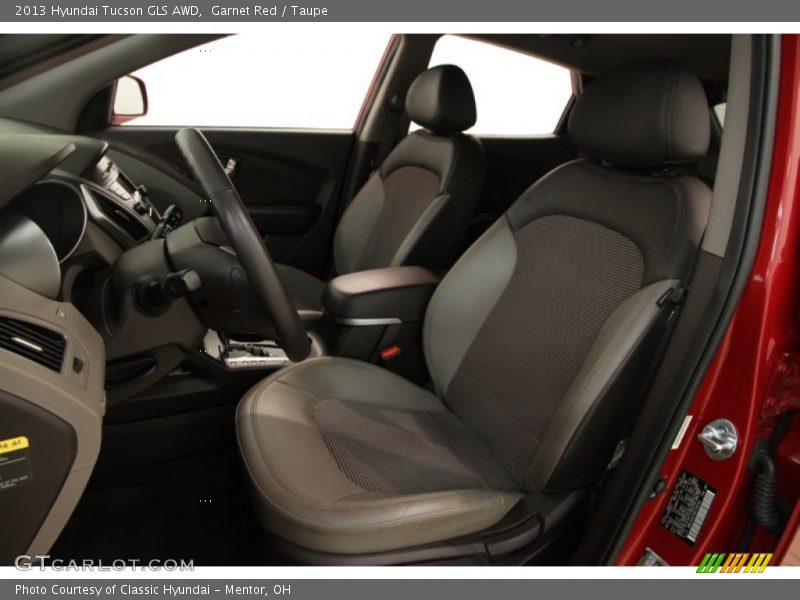 Garnet Red / Taupe 2013 Hyundai Tucson GLS AWD