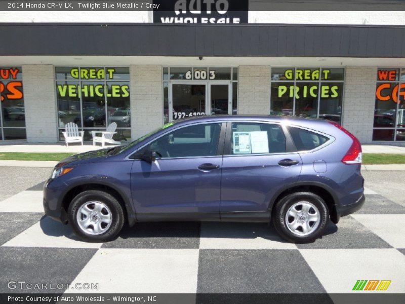 Twilight Blue Metallic / Gray 2014 Honda CR-V LX