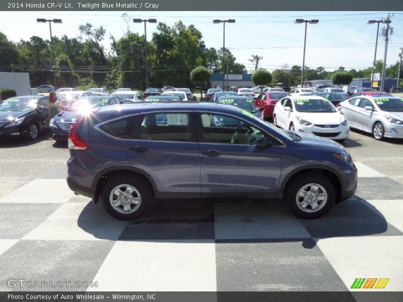 Twilight Blue Metallic / Gray 2014 Honda CR-V LX