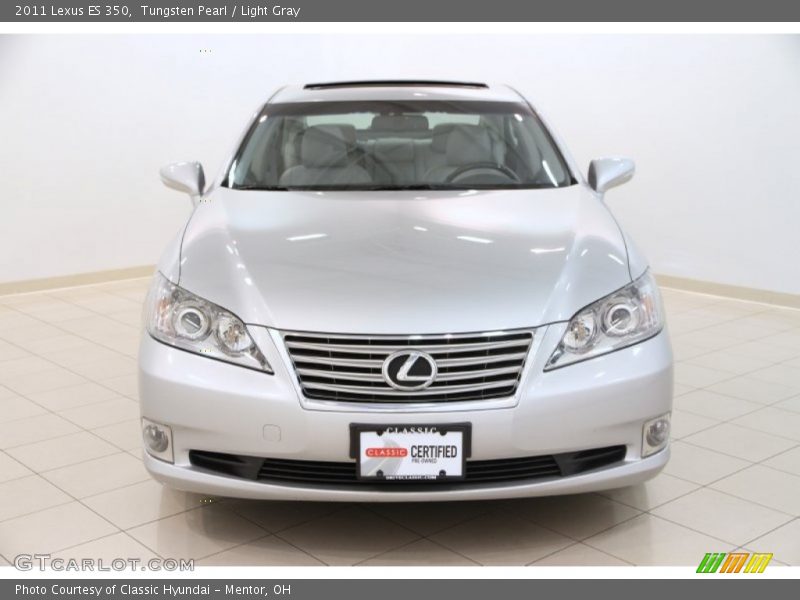 Tungsten Pearl / Light Gray 2011 Lexus ES 350