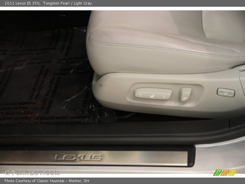 Tungsten Pearl / Light Gray 2011 Lexus ES 350