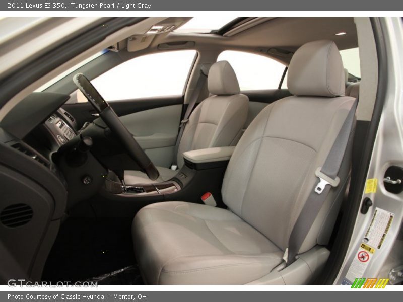 Tungsten Pearl / Light Gray 2011 Lexus ES 350