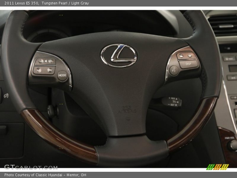 Tungsten Pearl / Light Gray 2011 Lexus ES 350