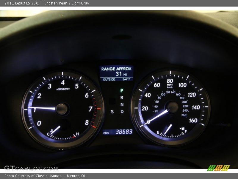 Tungsten Pearl / Light Gray 2011 Lexus ES 350
