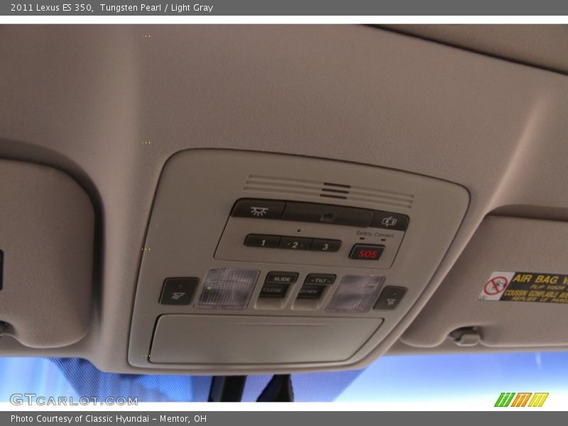 Tungsten Pearl / Light Gray 2011 Lexus ES 350