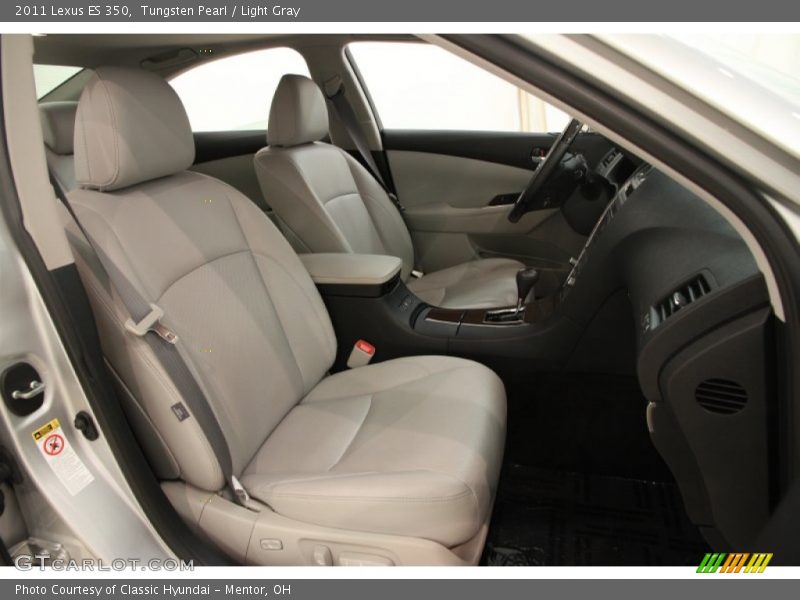 Tungsten Pearl / Light Gray 2011 Lexus ES 350