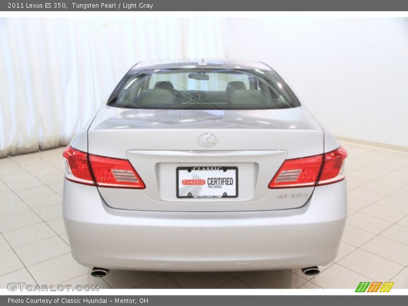 Tungsten Pearl / Light Gray 2011 Lexus ES 350