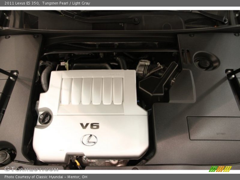 Tungsten Pearl / Light Gray 2011 Lexus ES 350