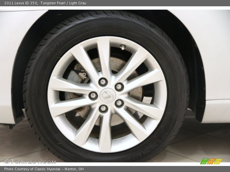 Tungsten Pearl / Light Gray 2011 Lexus ES 350