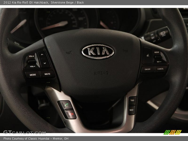 Silverstone Beige / Black 2012 Kia Rio Rio5 EX Hatchback