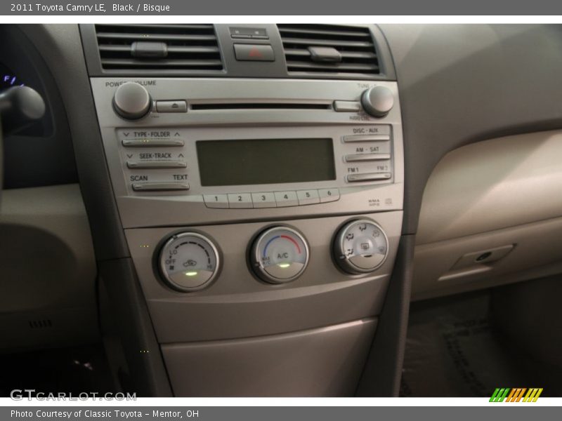 Black / Bisque 2011 Toyota Camry LE
