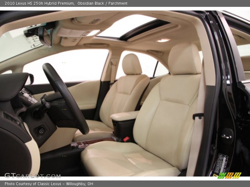 Obsidian Black / Parchment 2010 Lexus HS 250h Hybrid Premium