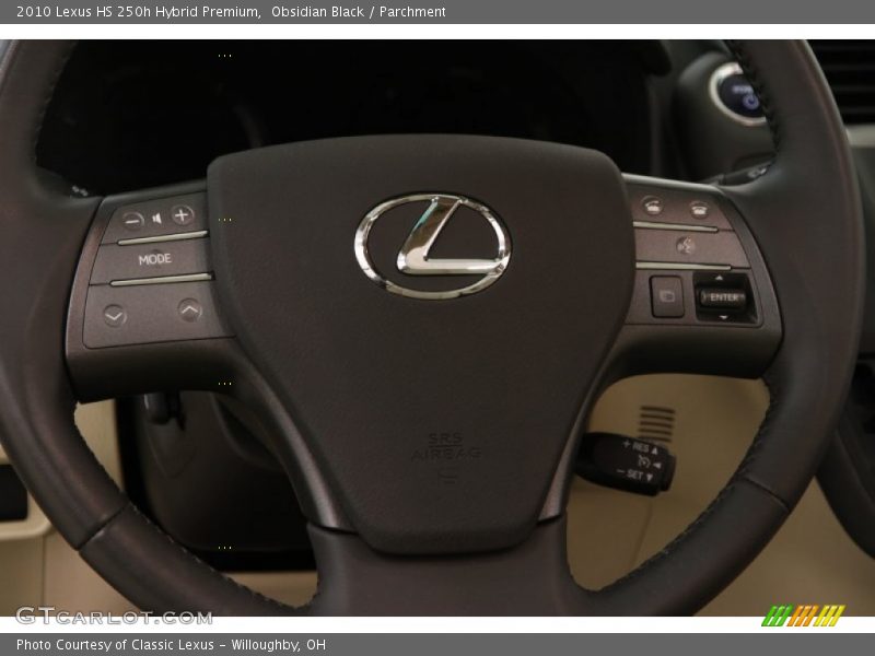 Obsidian Black / Parchment 2010 Lexus HS 250h Hybrid Premium