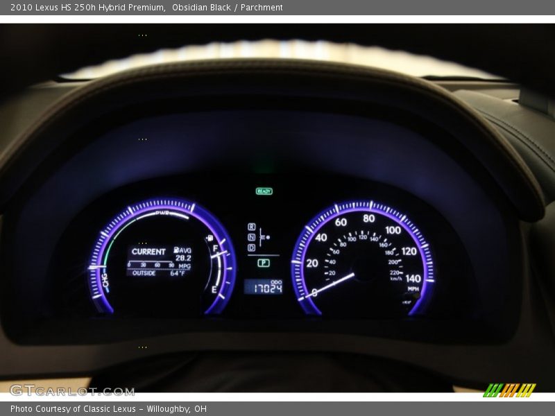 Obsidian Black / Parchment 2010 Lexus HS 250h Hybrid Premium