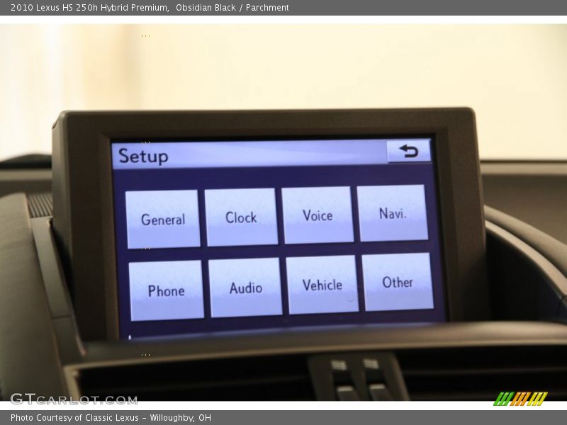 Obsidian Black / Parchment 2010 Lexus HS 250h Hybrid Premium