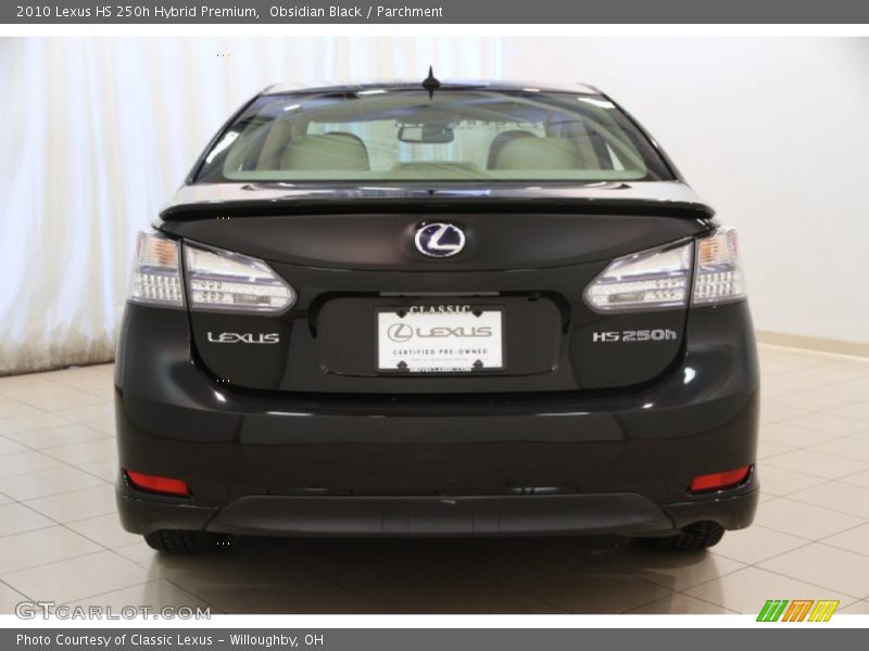 Obsidian Black / Parchment 2010 Lexus HS 250h Hybrid Premium
