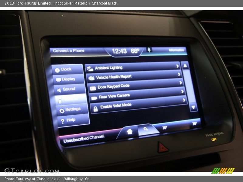 Ingot Silver Metallic / Charcoal Black 2013 Ford Taurus Limited