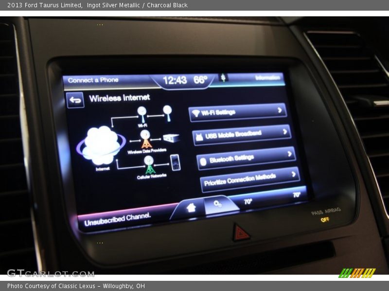 Ingot Silver Metallic / Charcoal Black 2013 Ford Taurus Limited