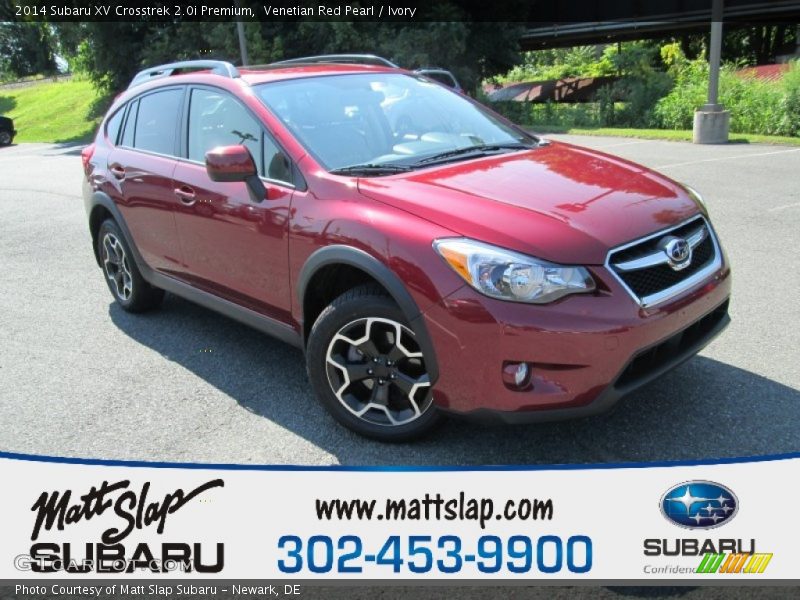 Venetian Red Pearl / Ivory 2014 Subaru XV Crosstrek 2.0i Premium