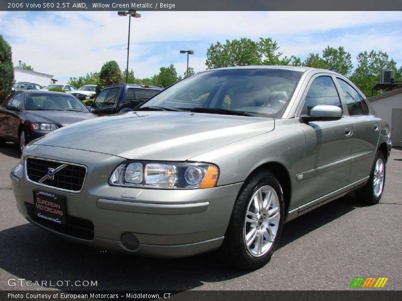 Willow Green Metallic / Beige 2006 Volvo S60 2.5T AWD
