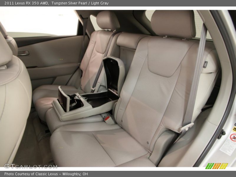 Tungsten Silver Pearl / Light Gray 2011 Lexus RX 350 AWD