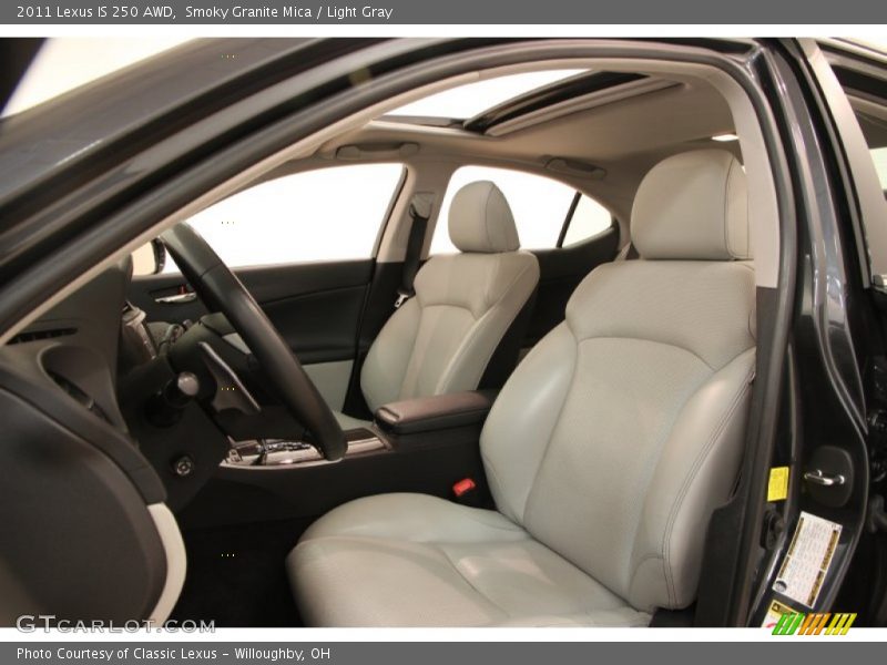 Smoky Granite Mica / Light Gray 2011 Lexus IS 250 AWD