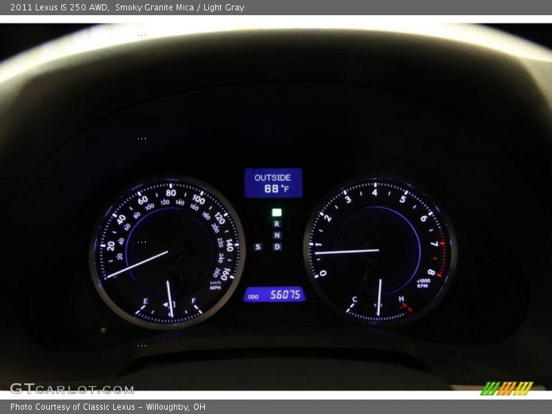 Smoky Granite Mica / Light Gray 2011 Lexus IS 250 AWD