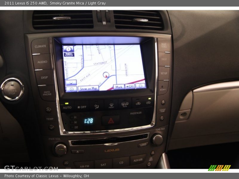 Smoky Granite Mica / Light Gray 2011 Lexus IS 250 AWD