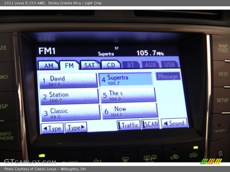 Smoky Granite Mica / Light Gray 2011 Lexus IS 250 AWD