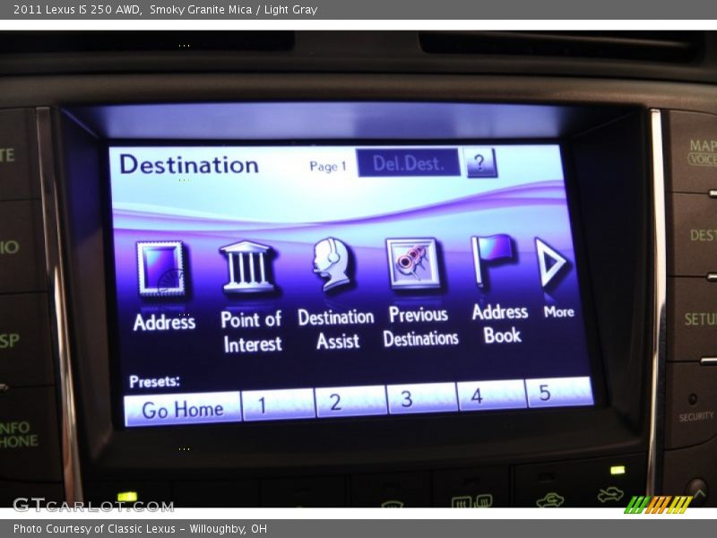 Smoky Granite Mica / Light Gray 2011 Lexus IS 250 AWD